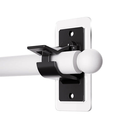 No-Drill Curtain Rod Brackets – Easy Peel & Stick, 4-Pack