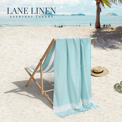 🌊 Linen Beach Towel – Lightweight, Quick-Dry & Sand-Free Summer Essential ☀️