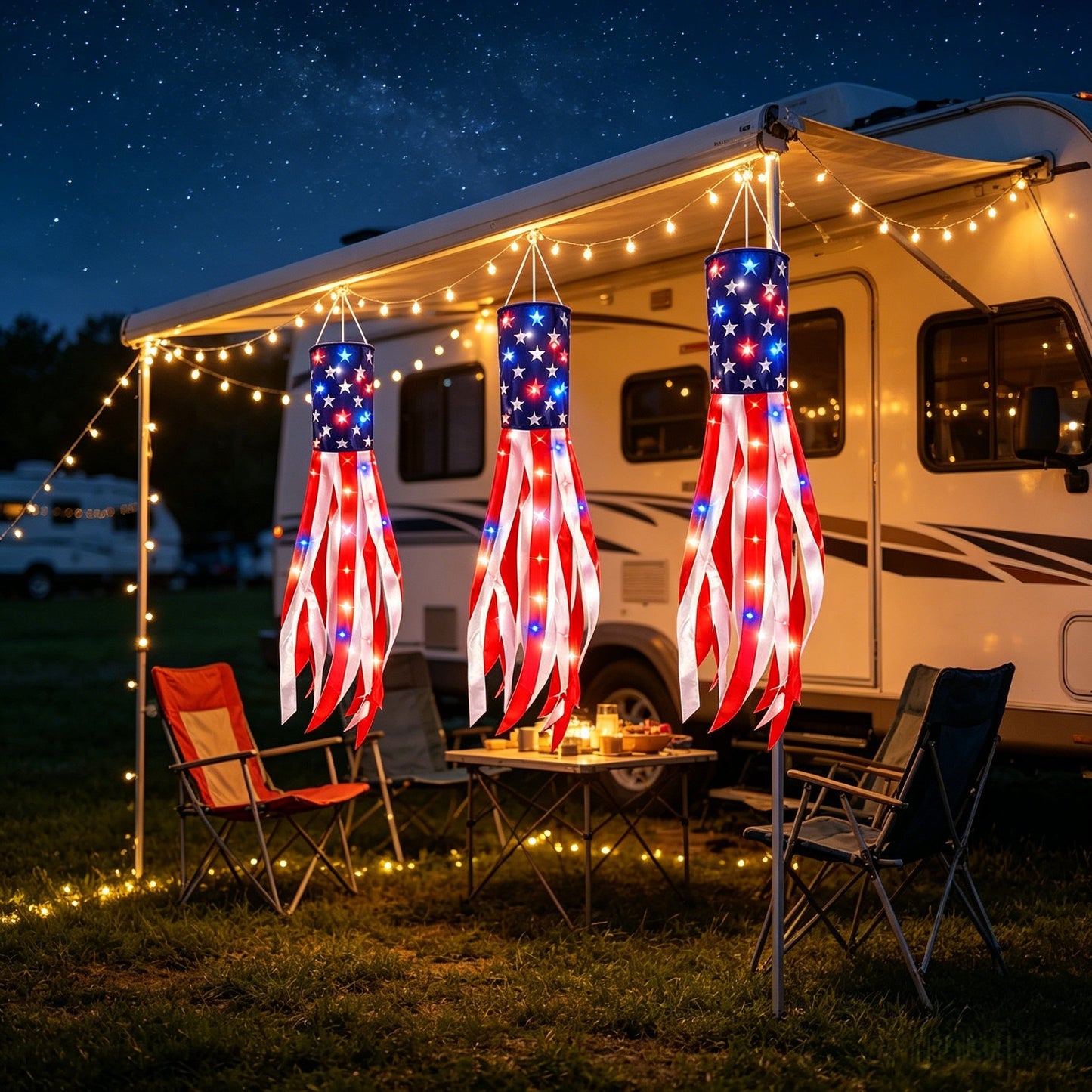 Large American Flag Windsocks