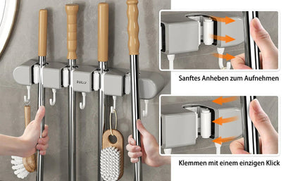 4Slot & 5Hook Wall Mounted Holder