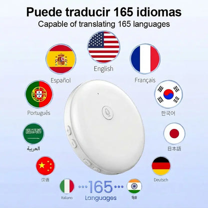 Portable Wireless AI Language Translator Pen - Spanish & English Practice Companion, 165-Language Support, Accent Adaptation for Restaurant Scenarios, Smart Tutor for Electronic Learning,sohochic