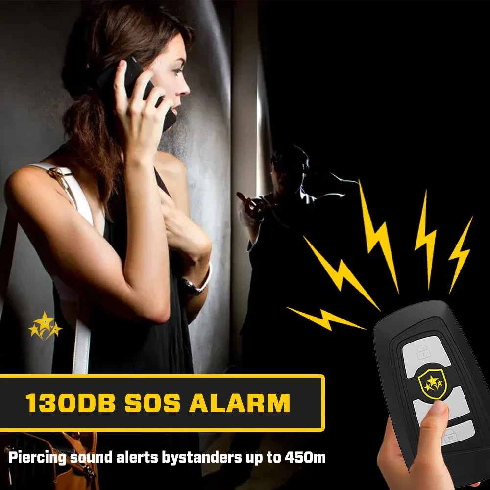 🛡 2026 Safety Alert ⚡️3-in-1 – stun gun, flashlight, and car alarm in a keychain