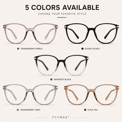 🕶️ Oversized Fashion Prescription Glasses – Trendy Photochromic Lenses with Blue Light Blocking ✨