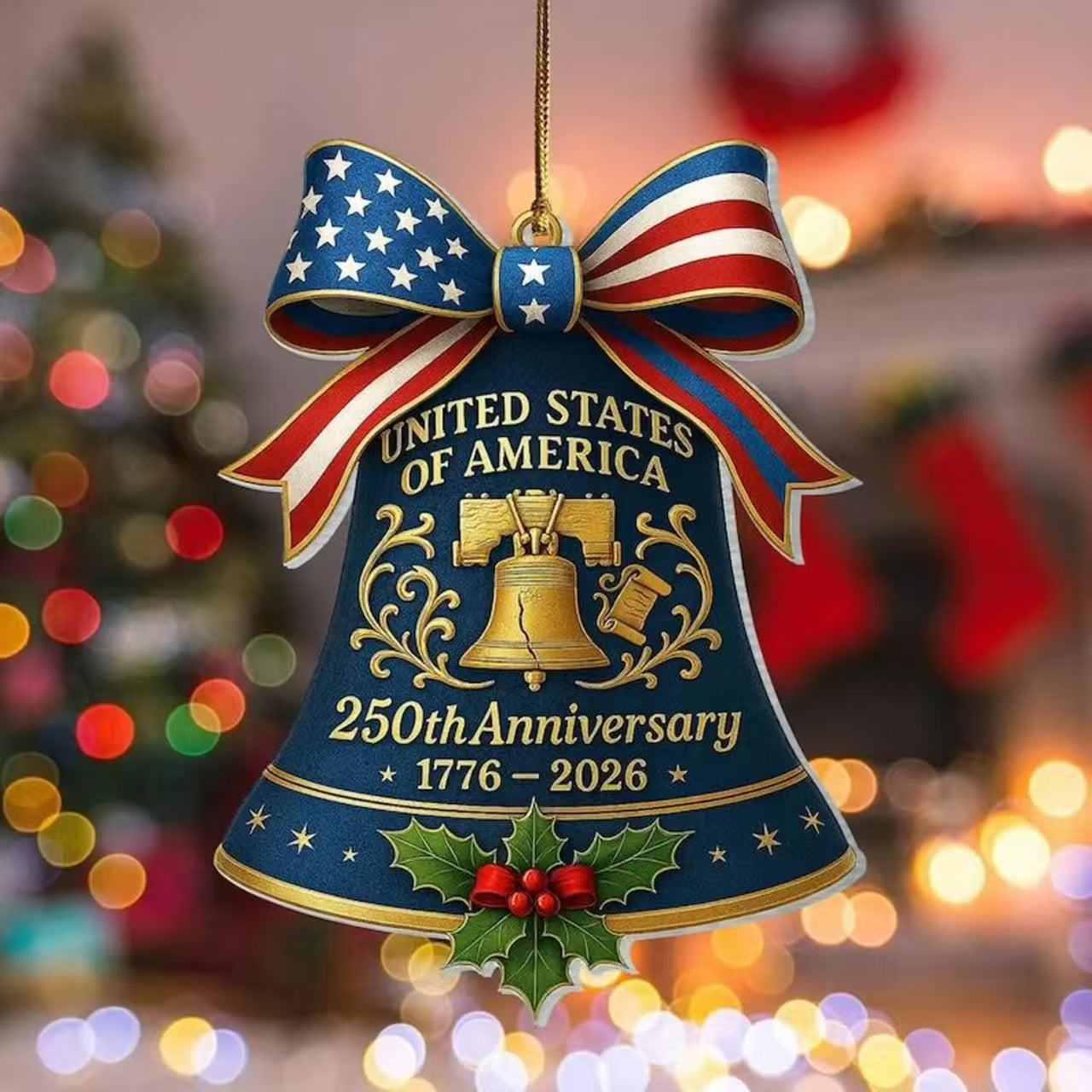 🔥Last Day: 49% OFF🔔United States 250th Anniversary Bell Ornament