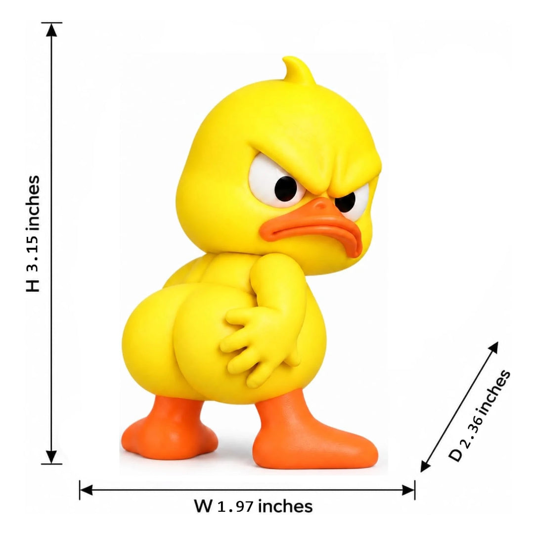 Funny Angry Duck Figurine