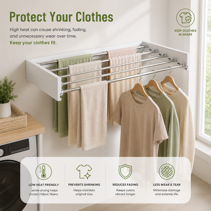 Wall-Mounted Clothing Rack