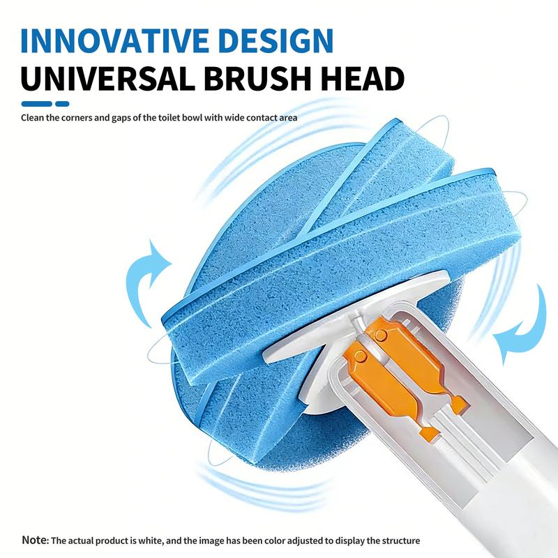 🚽 Disposable Toilet Brush Set with Wall-Mounted Storage Holder