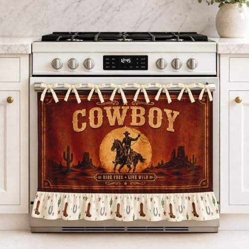 Handmade Oven Skirt for Kitchen Decor