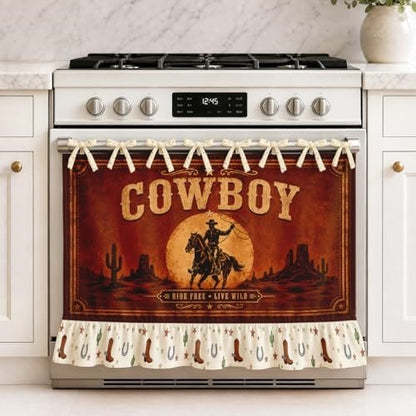 Handmade Oven Skirt for Kitchen Decor