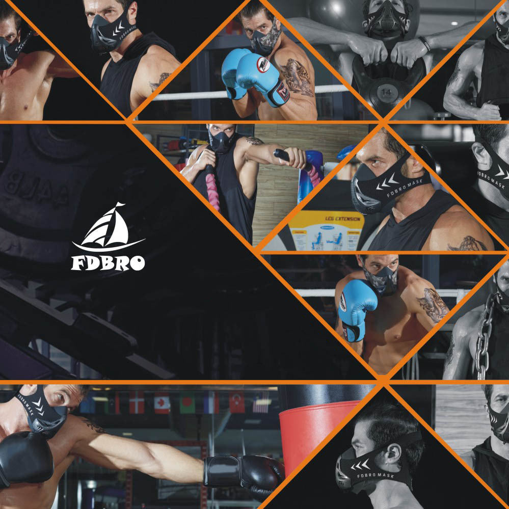 Pro 25-Level Sports Training Mask – Adjustable Oxygen Resistance Air Breathing Mask for Running & Fitness