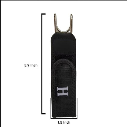Tactical Metal Hook Elastic Belt (Unisex) - No Buckle Invisible Design | Soft Adjustable Side(2-Pack)
