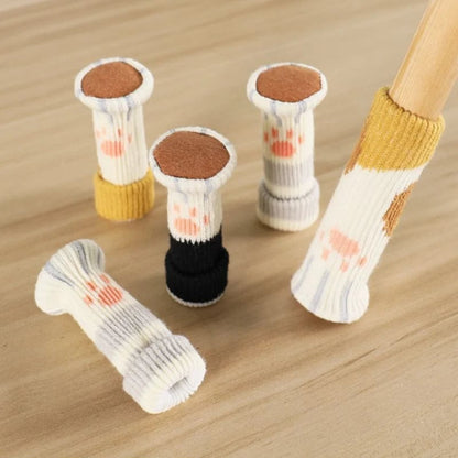Thickened Chair Leg Covers Cat Paw Table and Chair Leg Pads Silent and Wear-Resistant Universal Protector for Stool Legs