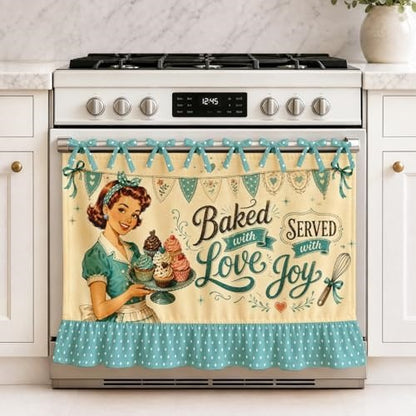 Handmade Oven Skirt for Kitchen Decor