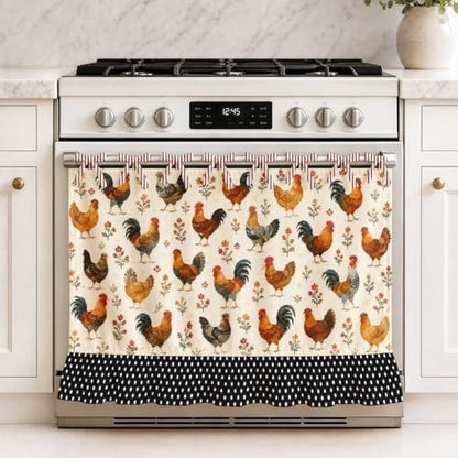 Handmade Oven Skirt for Kitchen Decor