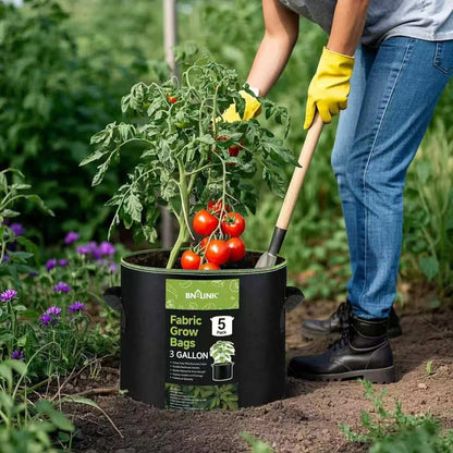 🔥🔥BN-LINK 5-Pack 3 Gallon Grow Bags