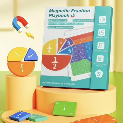 📚Boring math? Not anymore. Make learning fractions fun with this magnetic book.