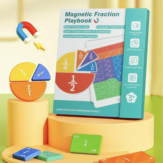 📚Boring math? Not anymore. Make learning fractions fun with this magnetic book.