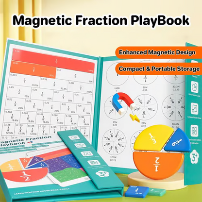 📚Boring math? Not anymore. Make learning fractions fun with this magnetic book.