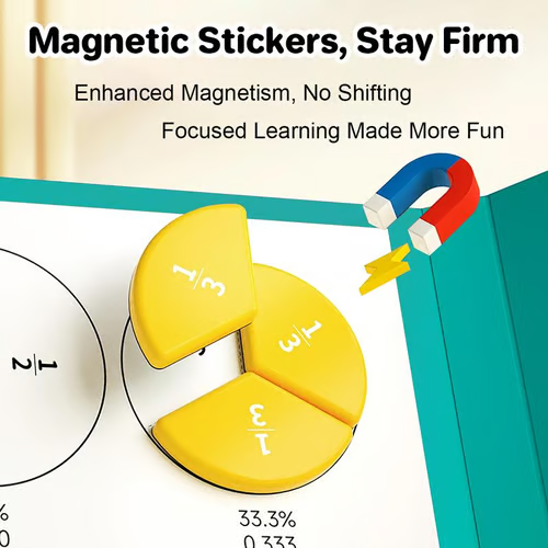 📚Boring math? Not anymore. Make learning fractions fun with this magnetic book.