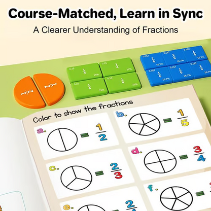 📚Boring math? Not anymore. Make learning fractions fun with this magnetic book.
