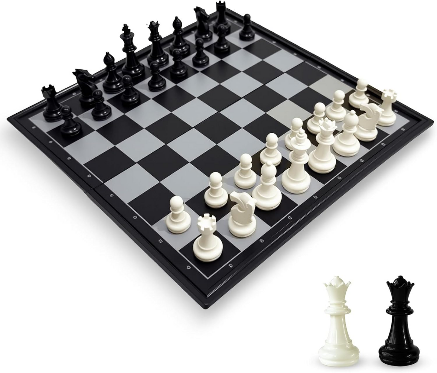 Travel Chess Set for Adults and Kids, Portable Folding Board Games for Family