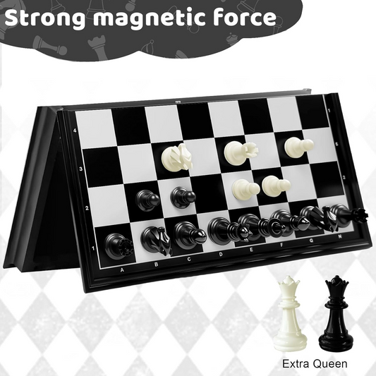 Travel Chess Set for Adults and Kids, Portable Folding Board Games for Family