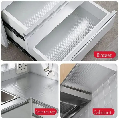 👨‍🍳🔥Kitchen Wallpaper Oil Proof Sticker Aluminum Foil Backsplash Self