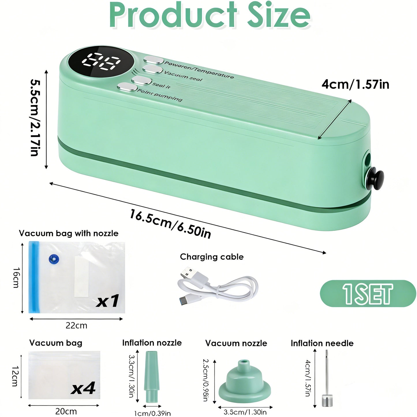 🥑✨Mini Vacuum Bag Sealer – Cordless Handheld Food Sealing Machine