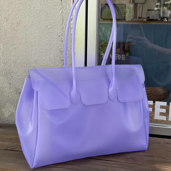 👜Transparent Jelly Shoulder Bag – Waterproof TPU Beach Tote & Crossbody Purse