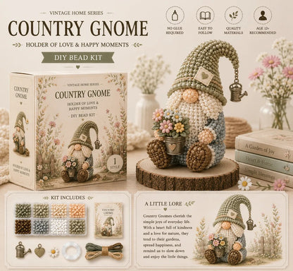 🔥2026 newest style💕Cozy Gnome DIY Bead Kit Collection– Collect All 12 Gnome