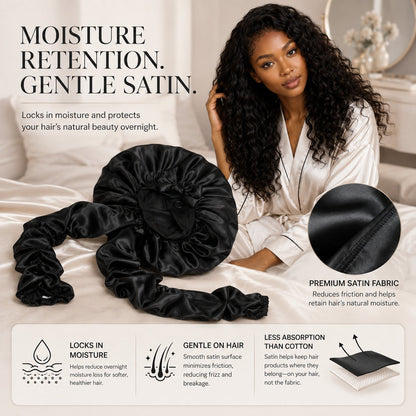 BUY 1 GET 1 FREE🔥 Silk Bonnet for Long Curly Hair