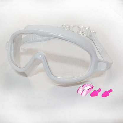 600A Series Anti‑Fog UV Protection Swim Goggles With Nose Clip & Ear Plugs Waterproof Swimming Glasses