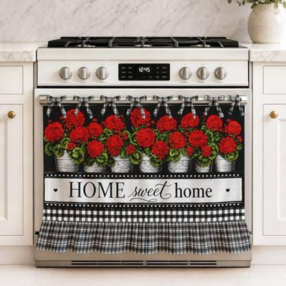 Handmade Oven Skirt for Kitchen Decor