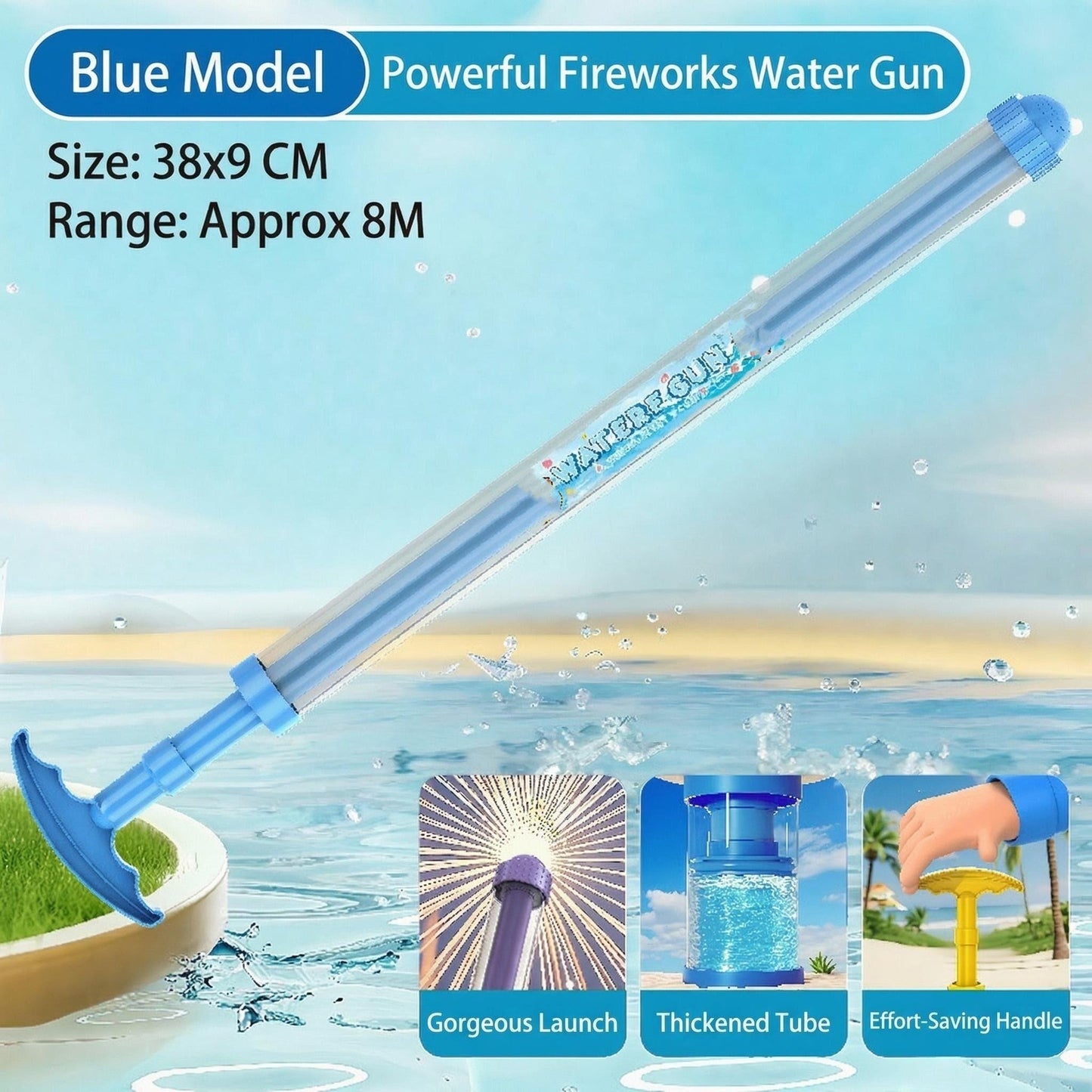 🙌Firework Style Water Spray Toy