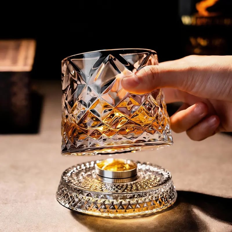 🔥LAST DAY 49% OFF - 🍺Luxury 360° Spinning Crystal Glass✨
