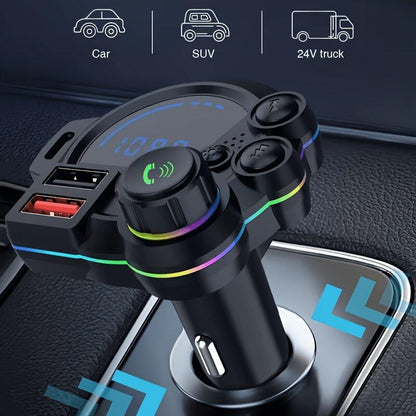 🚗🎵PD 30W Type-C Car Charger & Bluetooth 5.3 FM Transmitter
