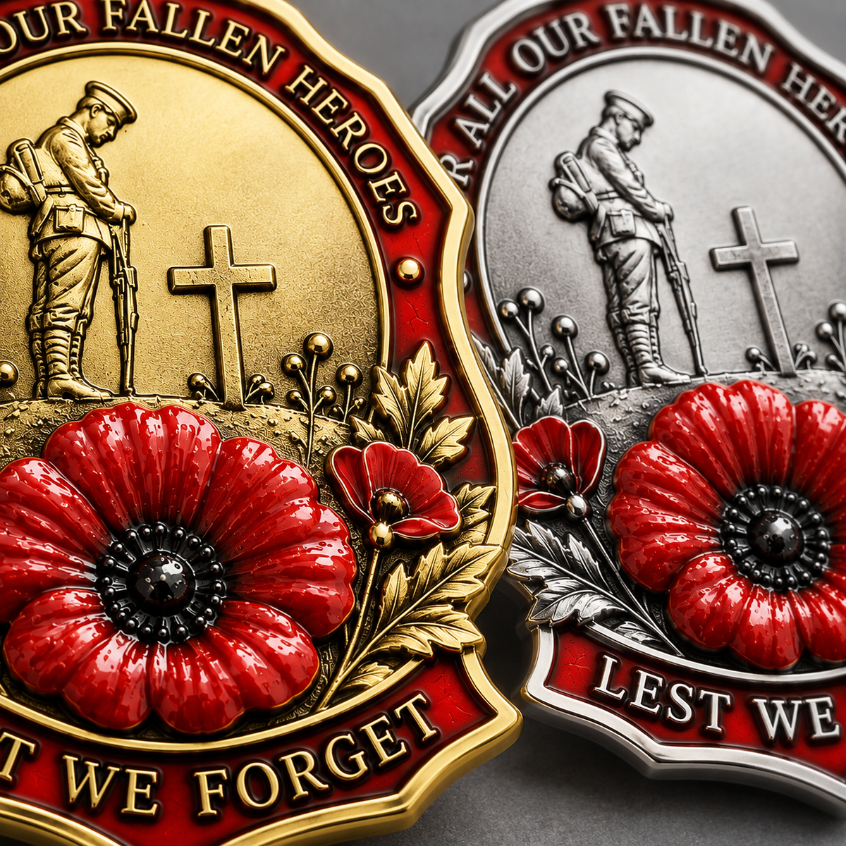 ✨Limited Edition Red Poppy Remembrance Brooch – For All Our Fallen Heroes