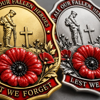 ✨Limited Edition Red Poppy Remembrance Brooch – For All Our Fallen Heroes