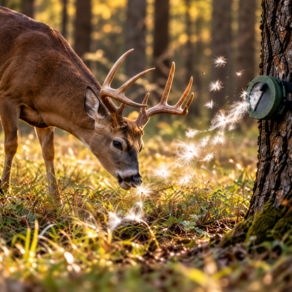 Bow Hunting Milkweed Dispenser - Wind Indicator Fluff For Saddle Hunters