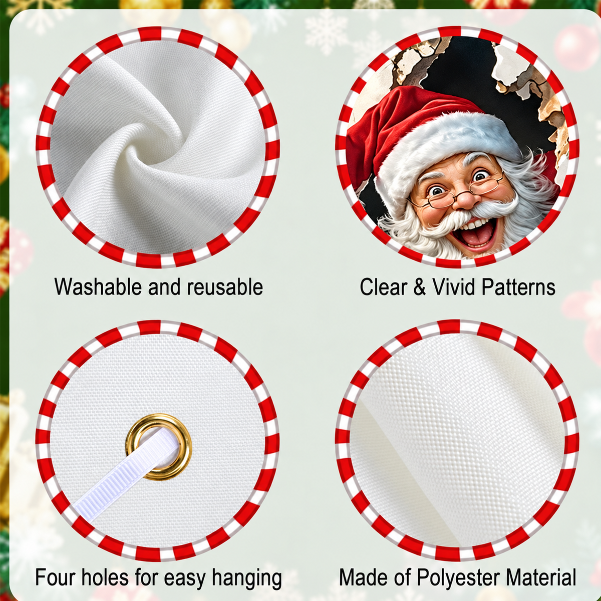 🔥Last Day Promotion 60% OFF💥2026 Christmas Front Door Decoration Cover