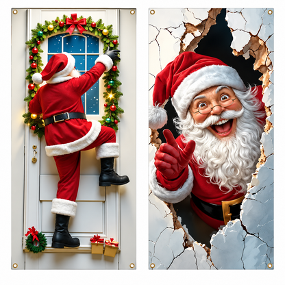 🔥Last Day Promotion 60% OFF💥2026 Christmas Front Door Decoration Cover