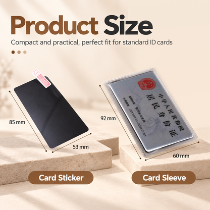 🛡️ Privacy ID Card Sleeve – Anti-Peeping Personal Information Protector for Travel & Everyday Carry