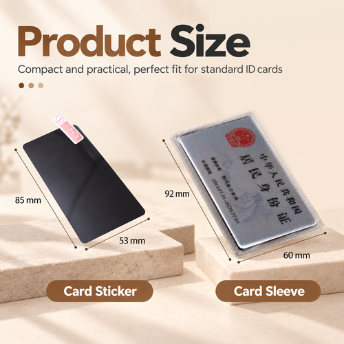 🛡️ Privacy ID Card Sleeve – Anti-Peeping Personal Information Protector for Travel & Everyday Carry
