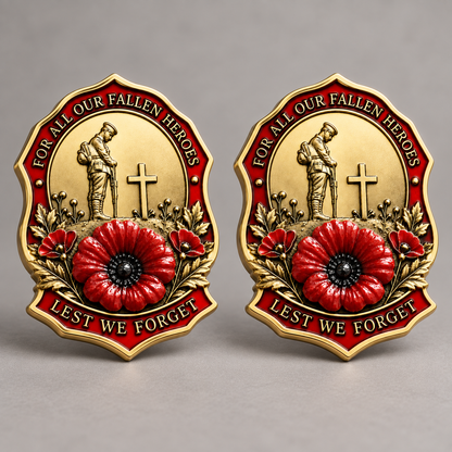✨Limited Edition Red Poppy Remembrance Brooch – For All Our Fallen Heroes