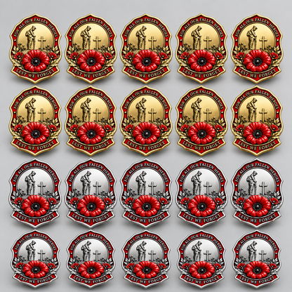 ✨Limited Edition Red Poppy Remembrance Brooch – For All Our Fallen Heroes