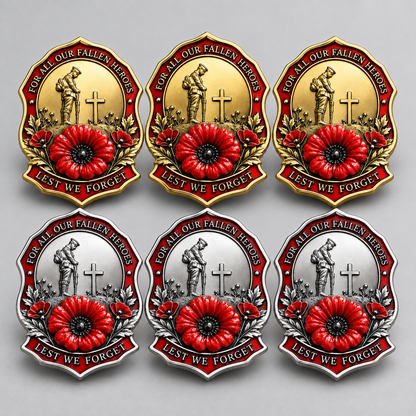 ✨Limited Edition Red Poppy Remembrance Brooch – For All Our Fallen Heroes