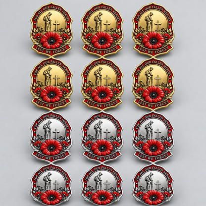 ✨Limited Edition Red Poppy Remembrance Brooch – For All Our Fallen Heroes