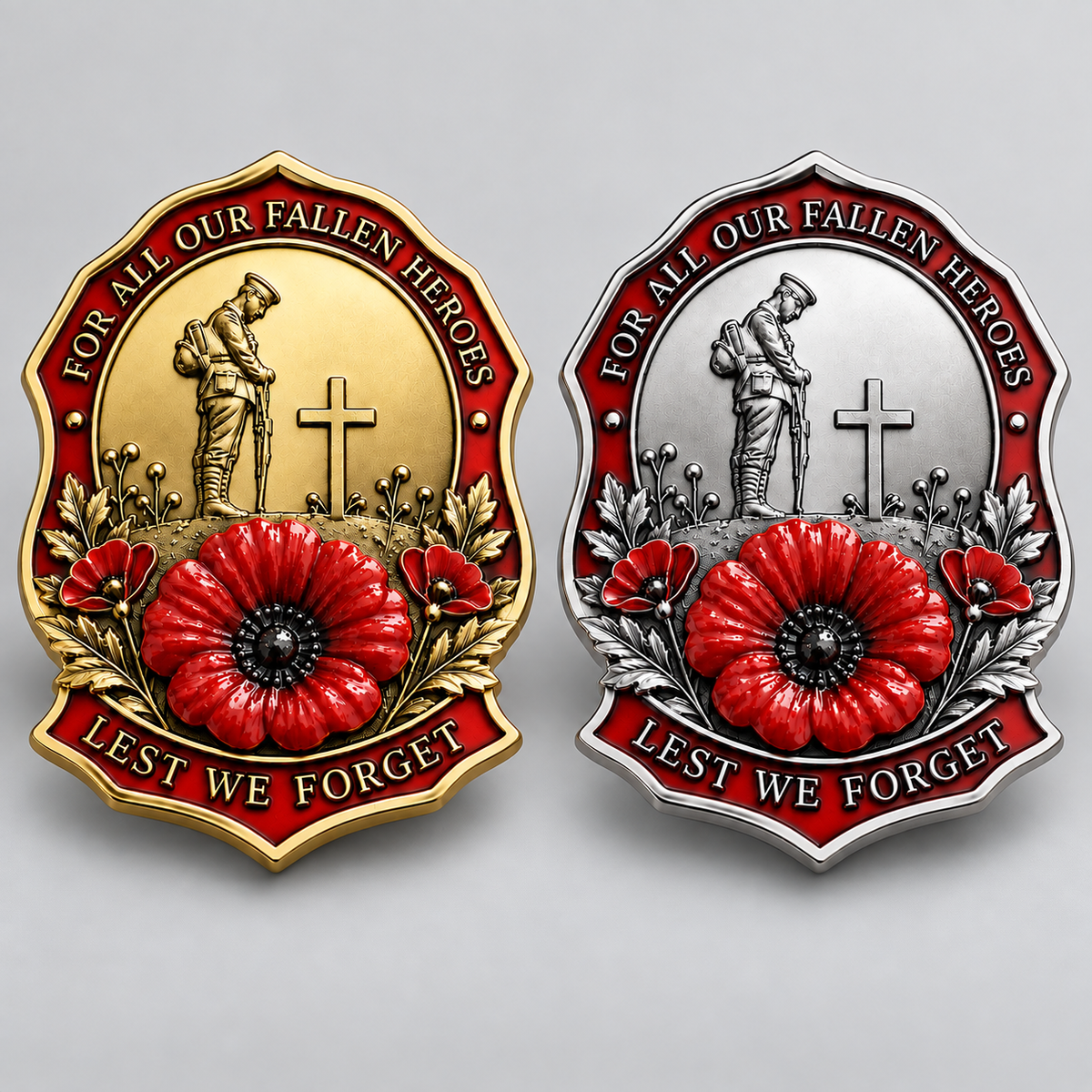 ✨Limited Edition Red Poppy Remembrance Brooch – For All Our Fallen Heroes