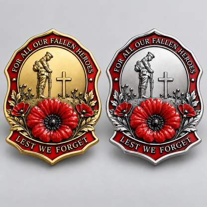 ✨Limited Edition Red Poppy Remembrance Brooch – For All Our Fallen Heroes
