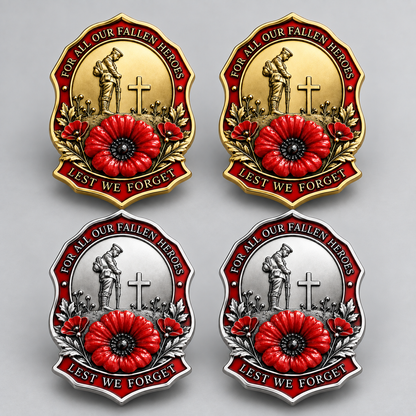 ✨Limited Edition Red Poppy Remembrance Brooch – For All Our Fallen Heroes